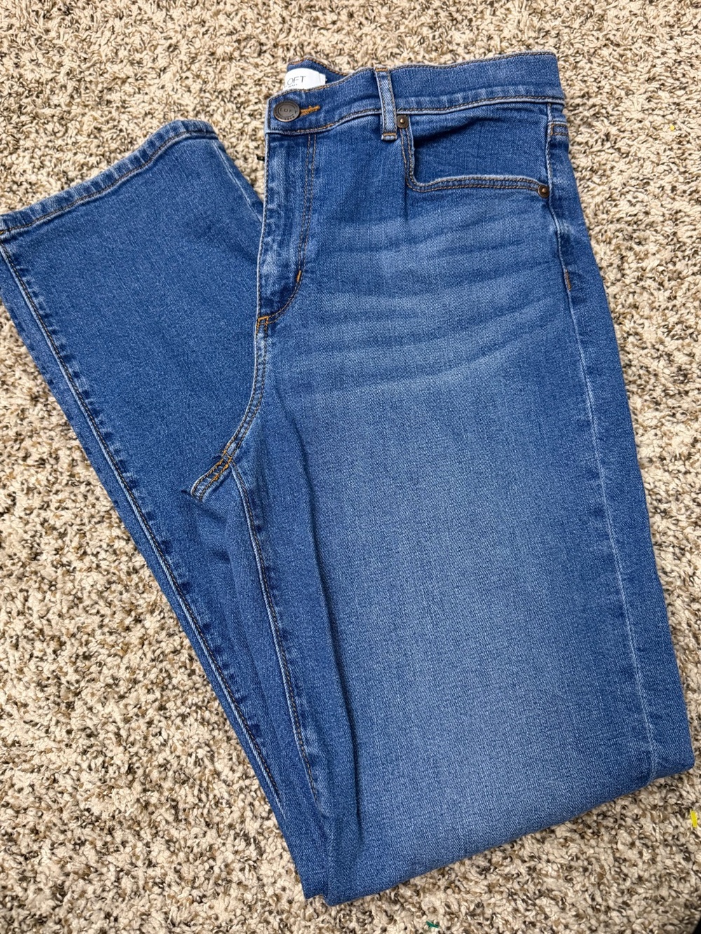 LOFT Women's Straight Jeans in Medium Blue